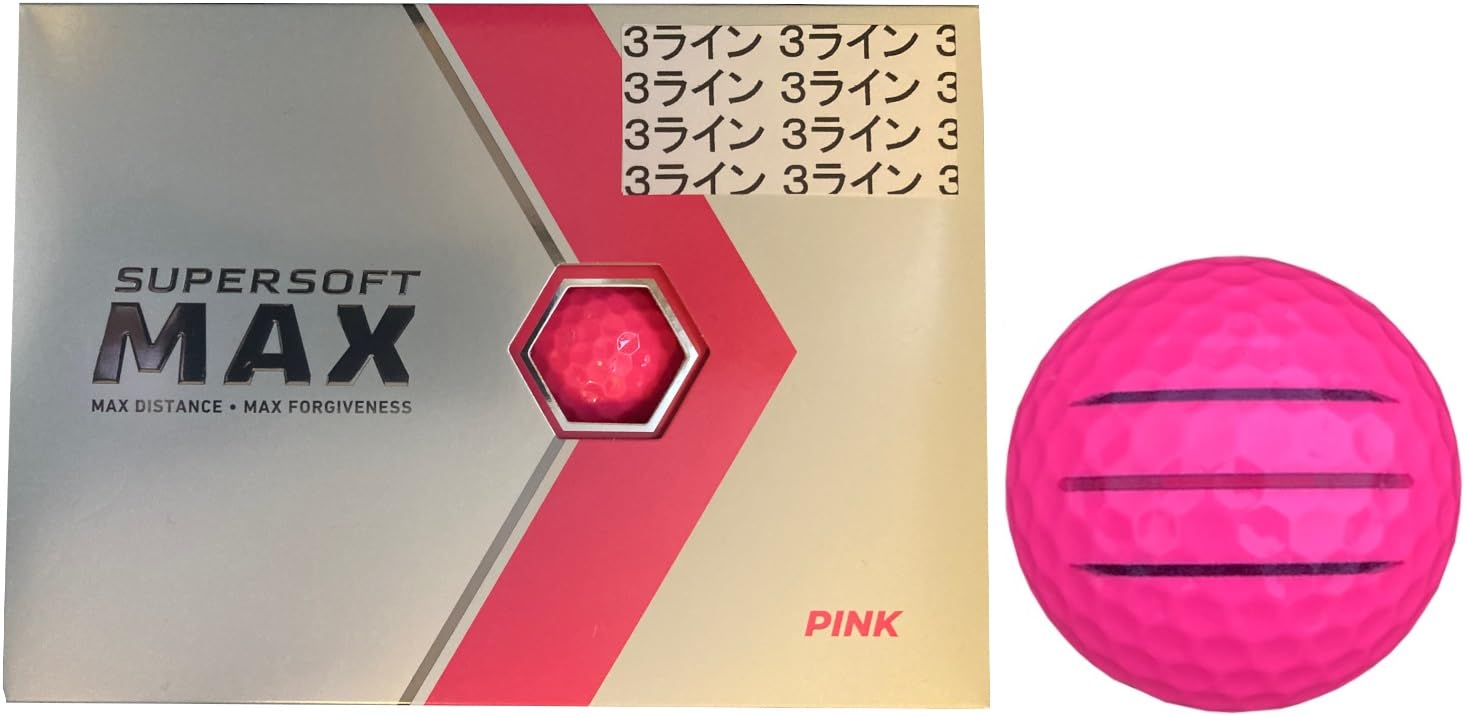 

[HapirakiGolf Line] Callaway SUPERSOFT MAX 2023 модель с леской (розовый 1 дюжина3 строки)