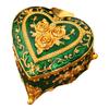 Alloy Rose Pattern Jewelry Organizers In Heart Shape For Women And Girls