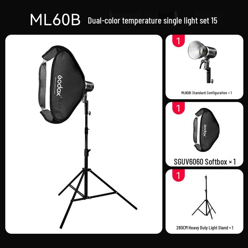 Godox ML60Bi Bi-Color Portable LED Video Light