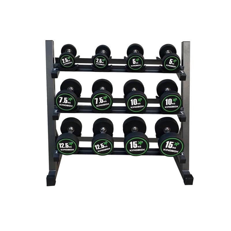 Three-Tier Dumbbell Rack & Weight Set