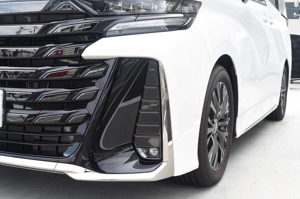 SecondStage Digital Carbon Fiber Fog Lamp Garnish for Toyota Vellfire 40 Series (T788DCB)