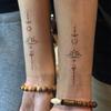 Autocolant Tatuaj Floare de Lotus Budist Impermeabil și de Lungă Durată Model Braț Zen Autocolant Tatuaj Simulare
