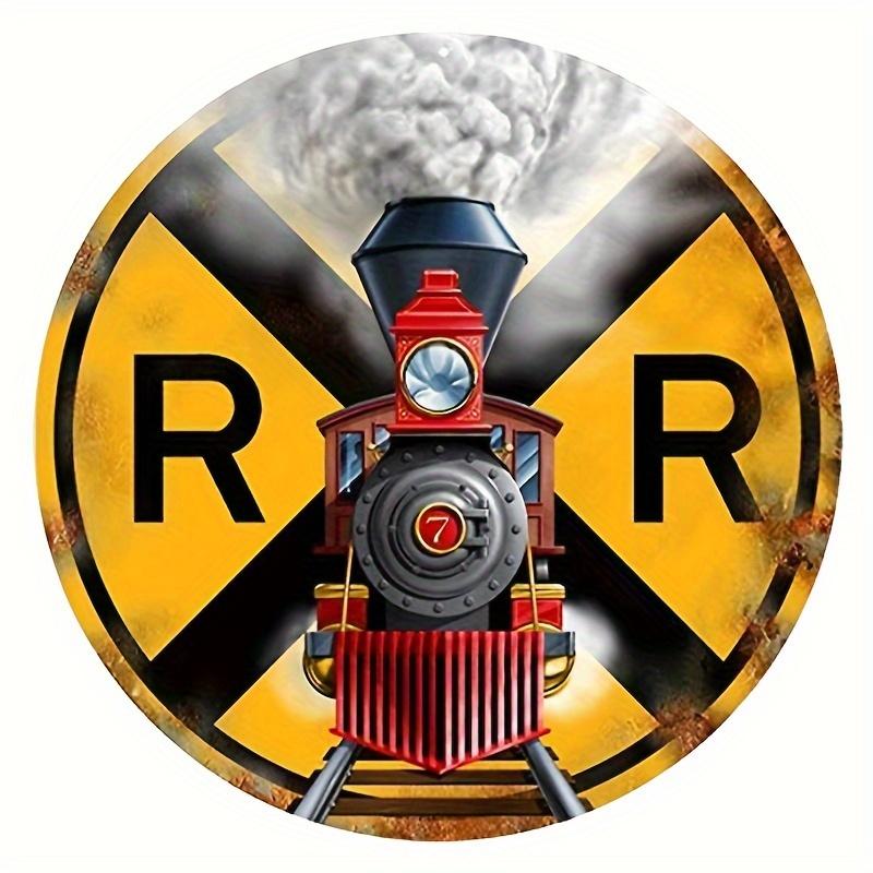 Round Metal Sign No Trespassing Aluminum Sign Private Road Warning Video Surveillance Wall Poster Plate Rigid Safety Sign for Ya