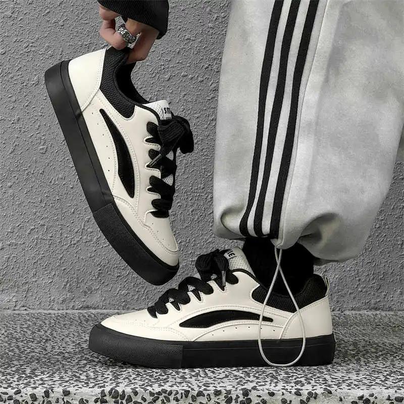 Legitimate Leather Round Toe Red Sneakers Man Tennis For Gym Man Famous Brand Shoes Man Sports Dropship Trending Products