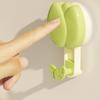 No Drill Tulip Suction Cup Hooks Plastic Wall Mounted Hook Easy Install Towel Rack  Bedroom