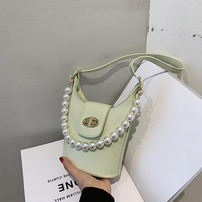 

Pearl Chain Handbagsummer Newest Underarm Bucket Bag High-Quality Texture Shoulder Bag Women S Messenger Bag