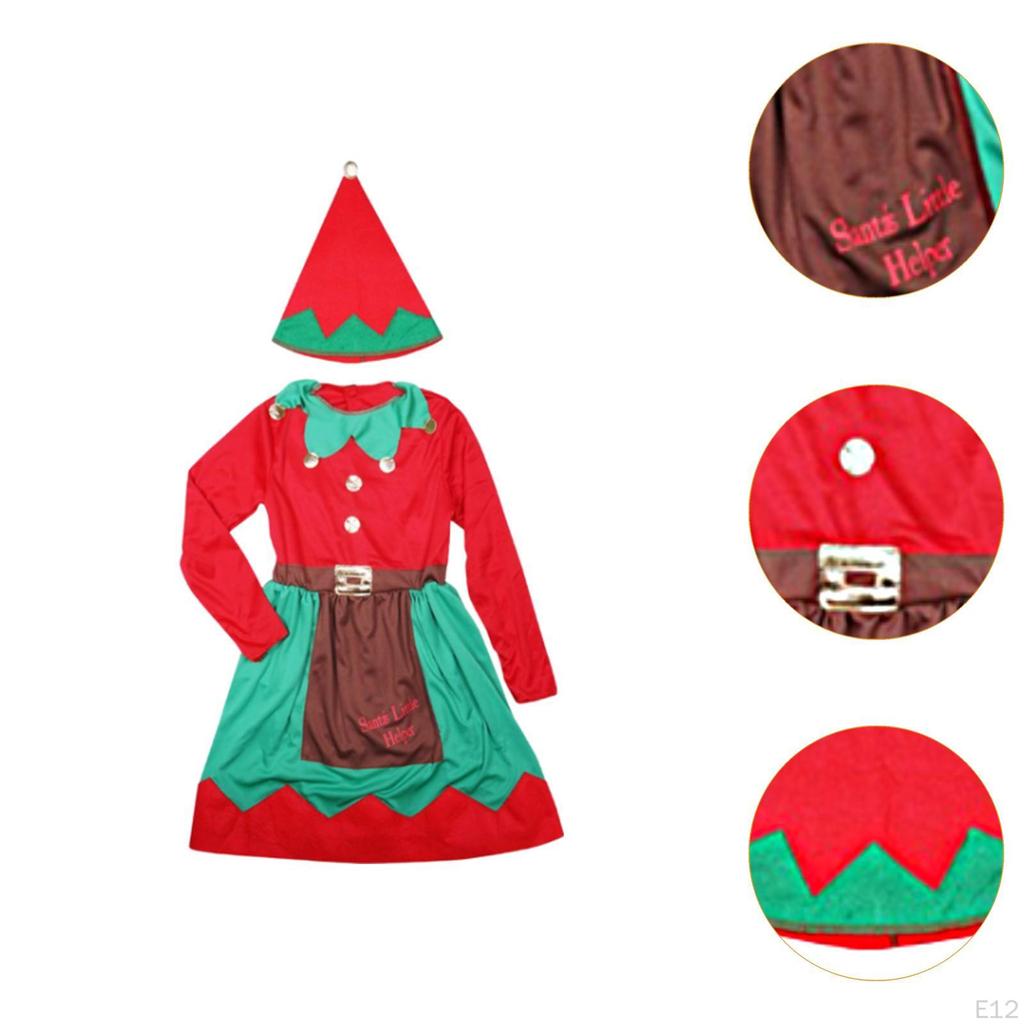 Christmas Costume Set Comfortable Dress Up for Party Favors Carnival Children