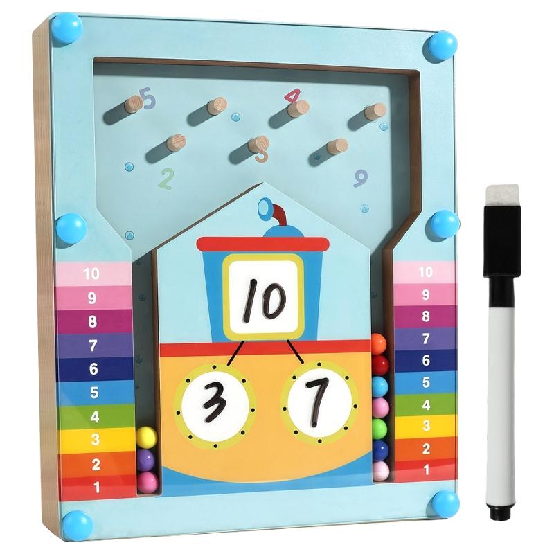 Kids Montessori Math Counting Learning Toys Teaching Tool Number Decompositio Addition Subtraction Kindergarten Educatinal Game
