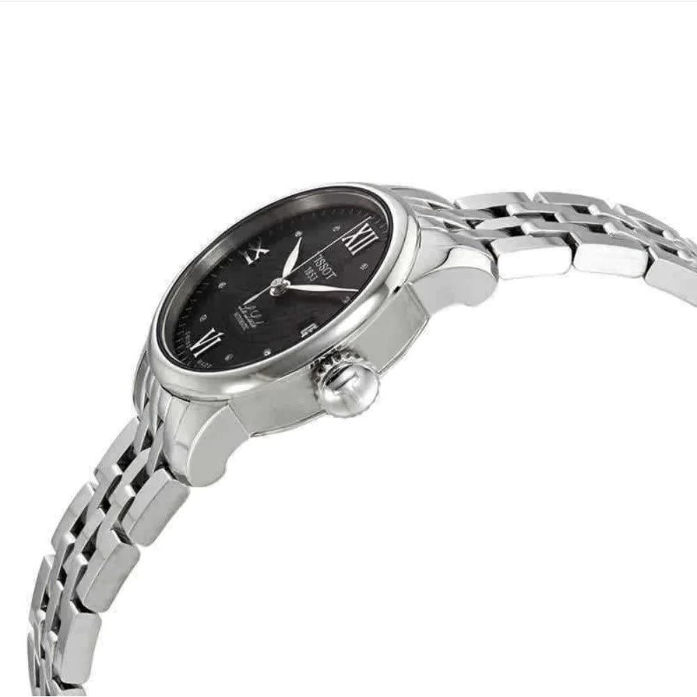 Tissot Le Locle Automatic Ladies' Watch with Bracelet, T41118356, Black Dial