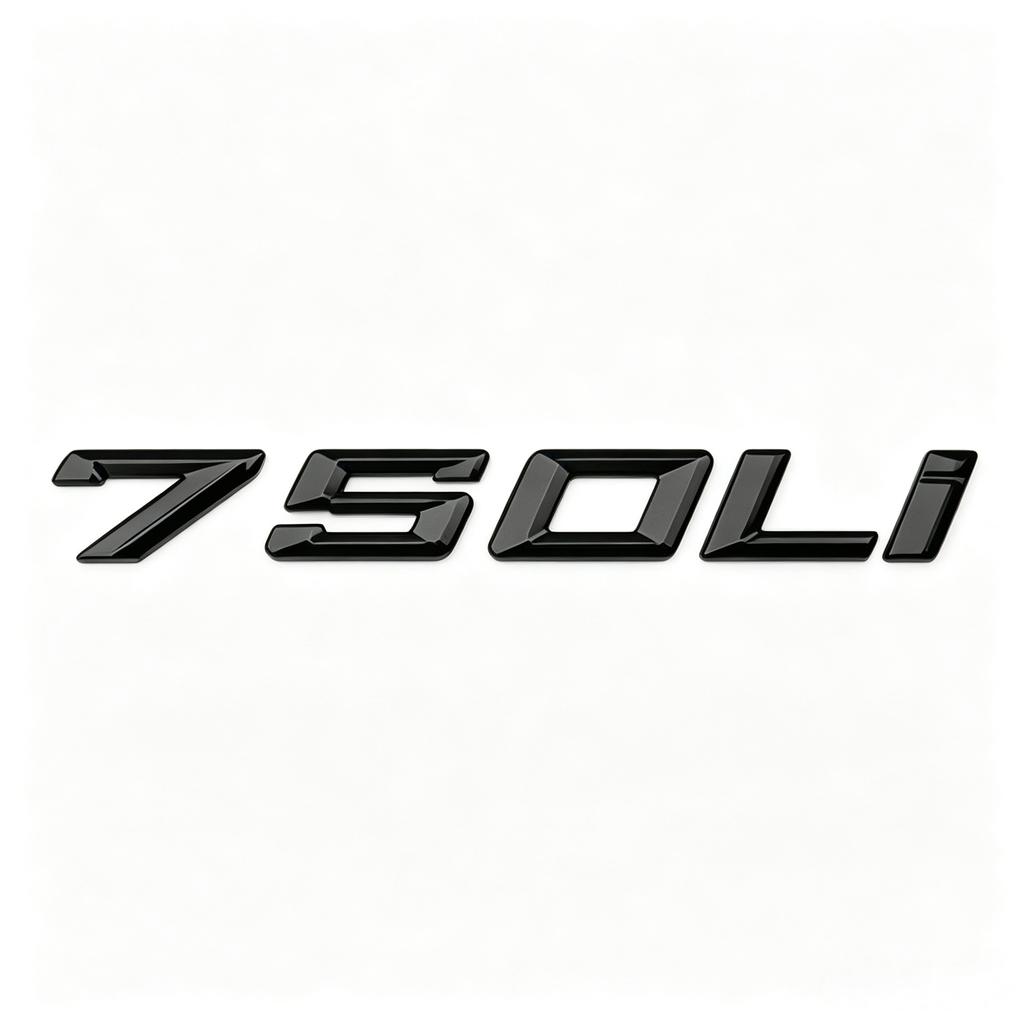 3D ABS Car Rear Trunk Letters Logo Badge Emblem Sticker For BMW 7 Series 730Li 735Li 740Li 745Li 750Li 760Li Auto Styling Decal Ya2