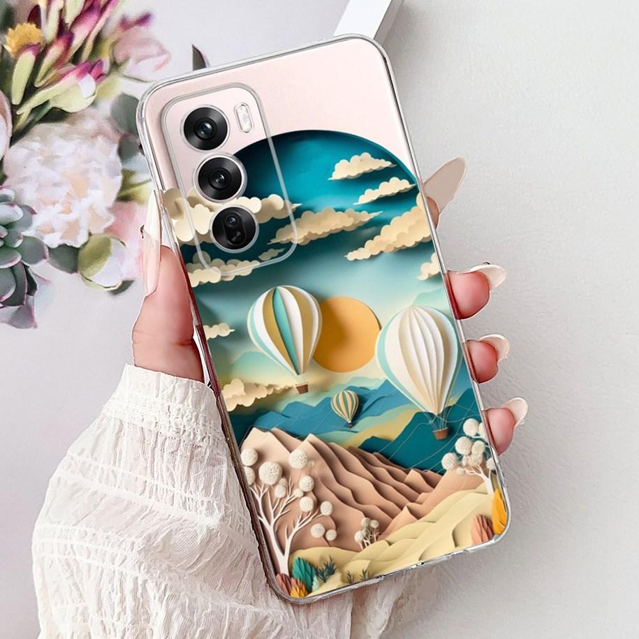 For OPPO Reno12 Pro 5G Case CPH2629 Cover Transparent Silicone Fashion Butterfly Soft Case For Reno 12 CPH2625 Reno 12Pro Fundas