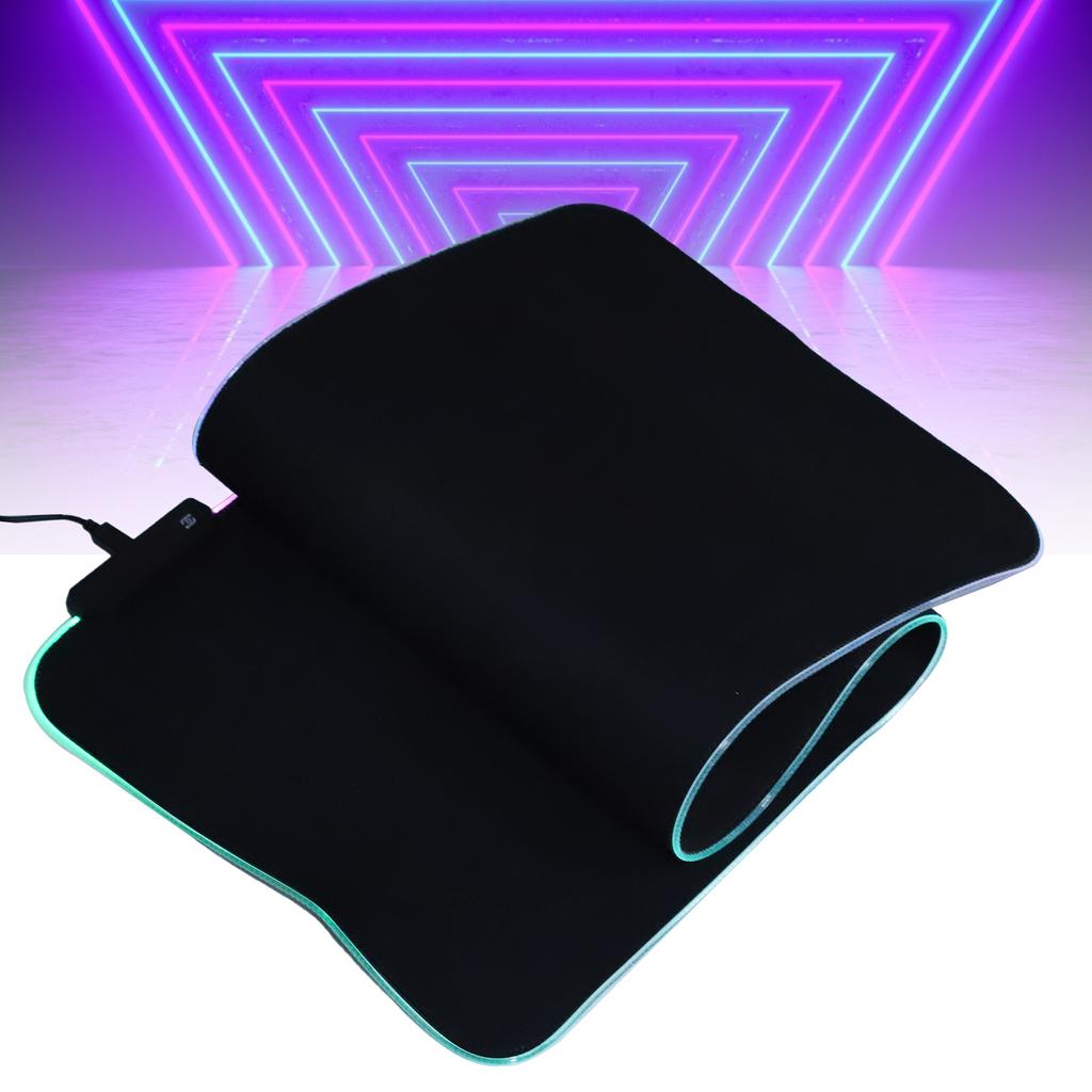 Mouse Pad RGB Light Rubber Thicken Notebook Tablet Mat USB Interface Computer Accessories