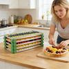 16Pcs Freeze Dryer Tray Stacker Set PP Stacking Corner Clips for Harvest Right Trays Space-Saving Dishwasher Safe Freeze Dryer Accessories