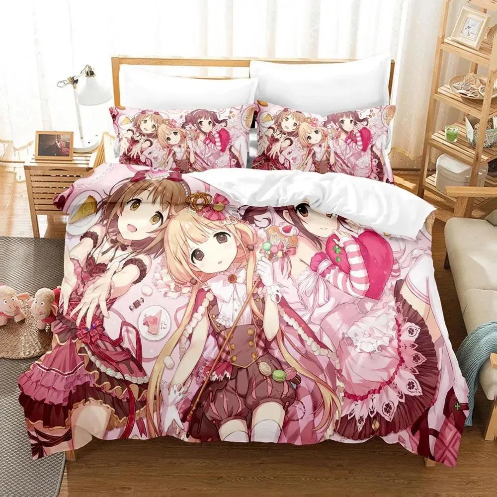 3D Anime Chieri Ogata Bedding Set Duvet Cover Bed Set Quilt Cover Pillowcase Comforter King Queen Size Boys Adult Bedding Set