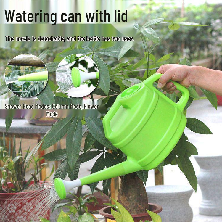 Large Capacity Garden Watering Can with Long Spout and Thickened Plastic
