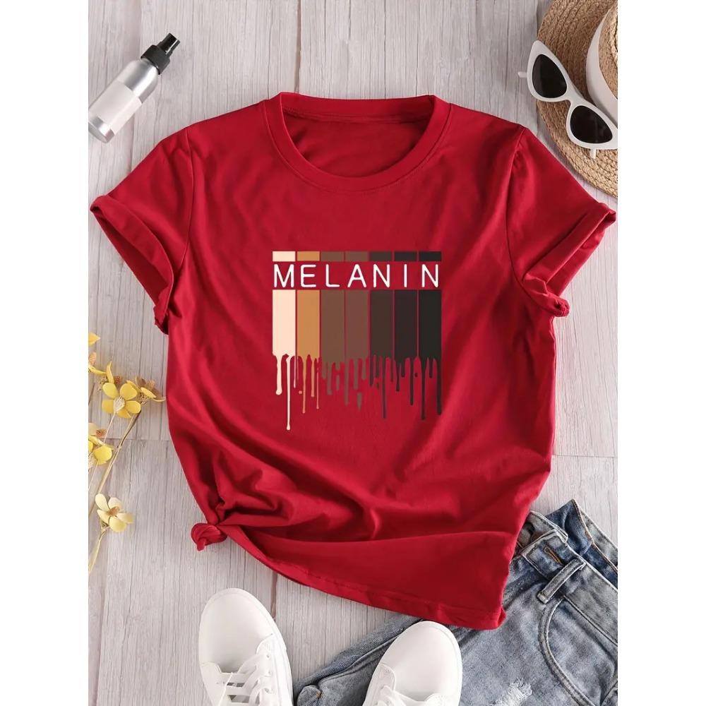 Black Pride Melanin Shirt For Women Men Afro Queens Kings Tshirt Men Women Summer Short Sleeve T-shirt  Tops