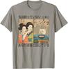 Japanische Katze und Frauen lustiges Japan Kunst T-Shirt