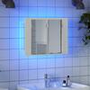 LED Bathroom Mirror Cabinet White 60 X 12 X 45 Cm Acrylic