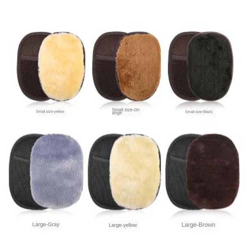 Shoes Cleaning Tool Polished Gloves Handbag Leather Brushes Imitation Lamb Shoe Care Brush Wipe Labor-saving Mesh Fabric