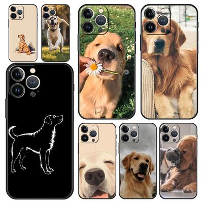 Phone Case For iPhone 16 15 14 13 12 11 Pro Max XS X XR SE 7 8 Plus Shell Labrador Golden Retriever Dog iPhone 16e Cover