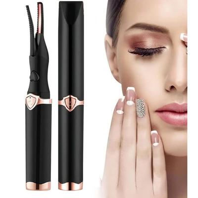 Isıtmalı Kirpik Kıvırıcı USB Şarj Edilebilir Elektrikli Kirpik Kıvırıcı Kirpikler İçin Hızlı Doğal Kıvırma ve 24 Saat Uzun Ömürlü