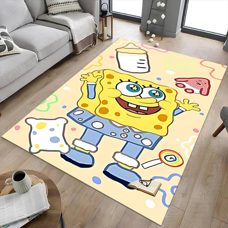 1 STuks Spongebob Squarepants Baby Tapijt Ultra Zacht, Dik & Absorberend, Antislip Machine Wasbaar Mat voor Entree