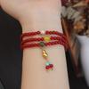 Natural Agate Bracelet Three-Circle Bracelet. Fashion Women Daily Jewelry Lucky Gift