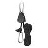 Adjusted Rope Hangings Tent Grow Plant Pulleys Rope Clip Ratchet Hanger Metal Pulleys Hook Camping Stop Buckle