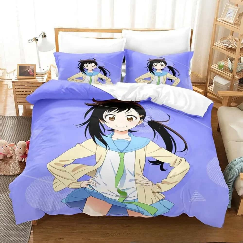 3D Print Anime Nisekoi False Love Bedding Collection Boys Girls Twin Queen King Size Duvet Cover Pillowcase Bed Boys Adult Home Textile