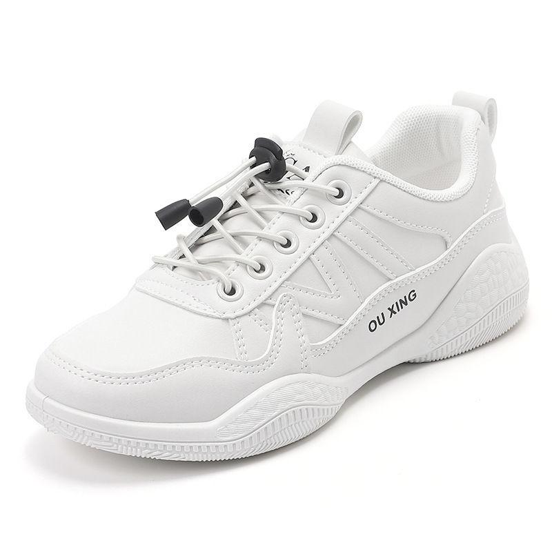 2025 new summer shoes women's sports and leisure shoes children's spring and autumn versatile white shoes niche thick baseplate shoes women