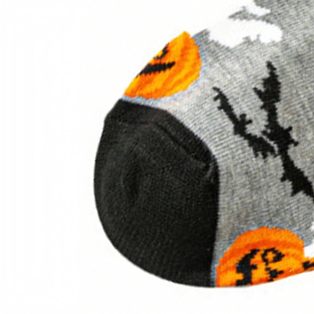 Halloween Print Cotton Mid Calf Socks for Men and Women