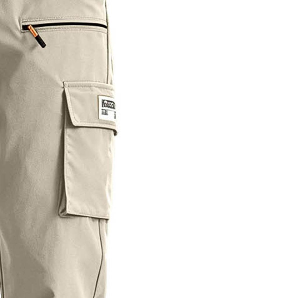 Men's Multi-Pocket Cargo Jogger Pants, Tapered Cuff Casual Sweatpants for Spring and Fall