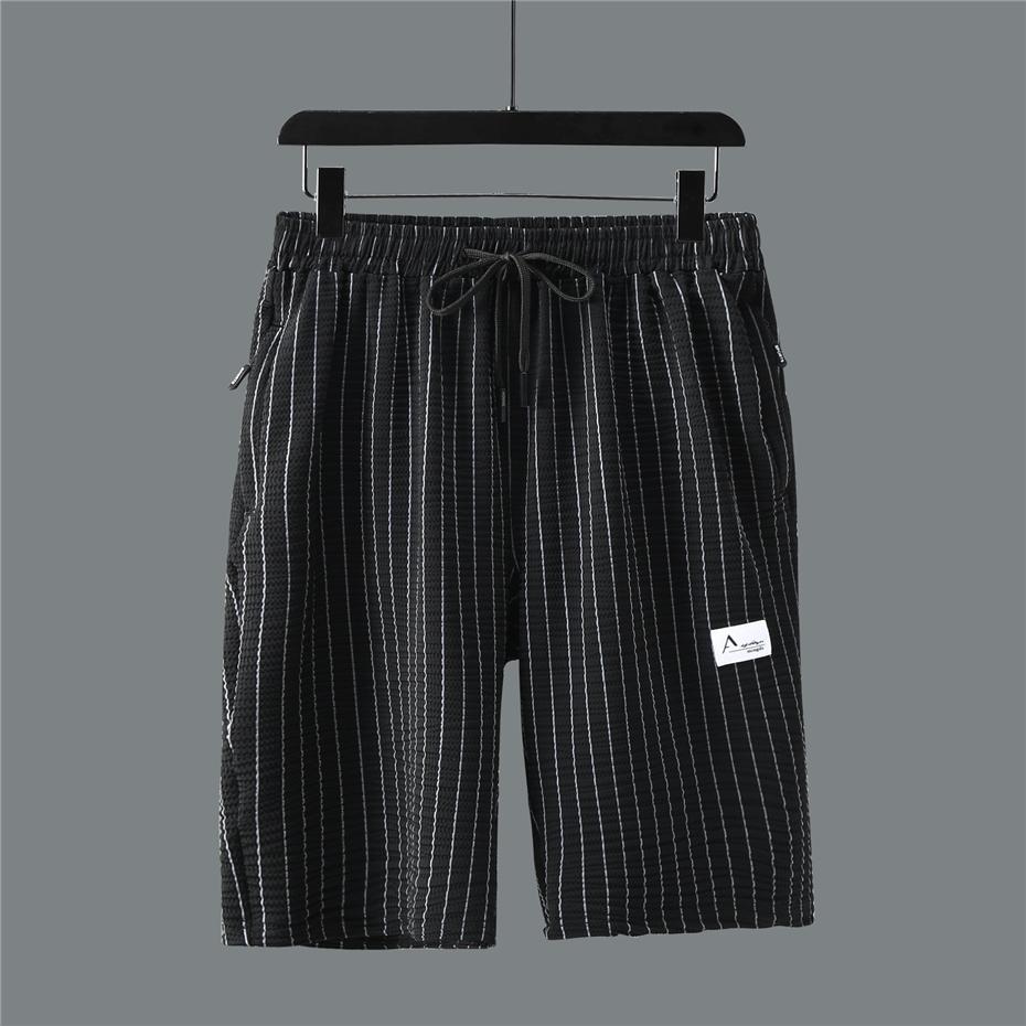 Men's Sets Summer Stripe Shirt Short Fashion Casual Stripe Suits for Men Plus Size 10XL 11XL Suits Summer Clothes