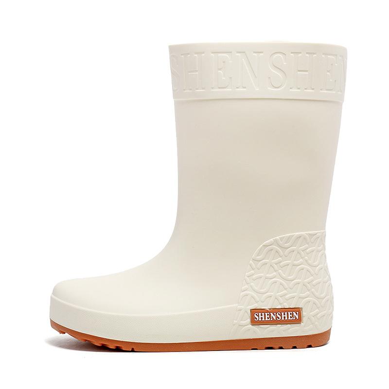 

Женские универсальные трендовые водонепроницаемые резиновые дождевые сапоги с противоскользящей подошвой и бархатной подкладкой для сохранения тепла 36