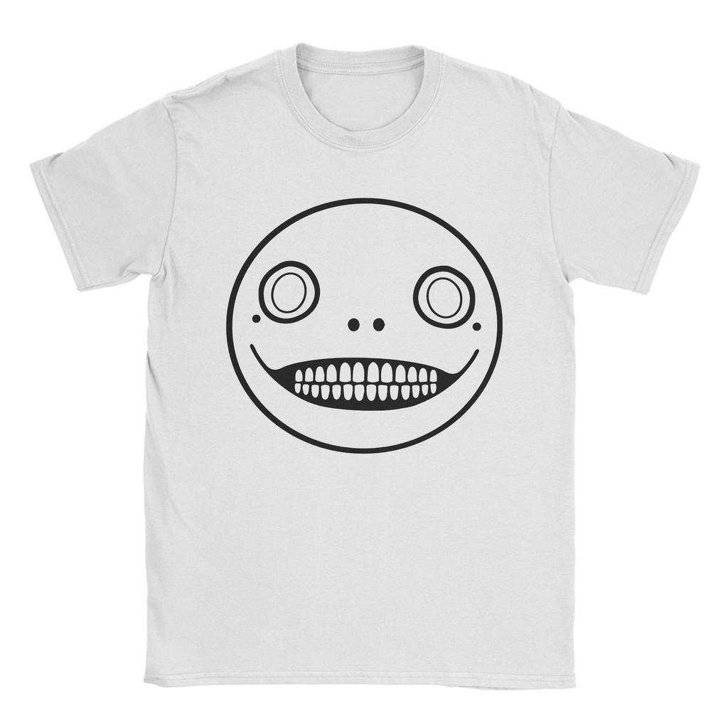 Nier Automata Anime T Shirts for Unisex Pure Cotton Hipster TShirts Round Neck Tees Short Sleeve Tops Printed