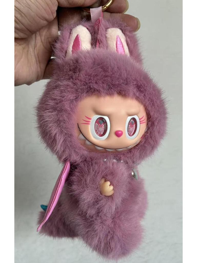 Labubu ZIMOMO Custom Doll: Little Chief Pink Butterfly Angel Gift