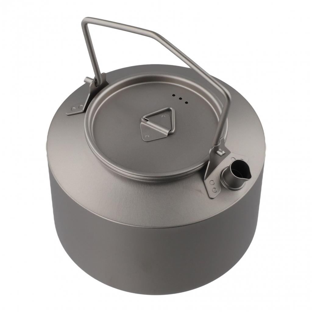 Compact Storage Camping Teapot Ti Kettle Efficient Fuel Use
