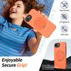 For iPhone 16e Magnetic Case Rotating Kickstand TPU+PC Phone Cover