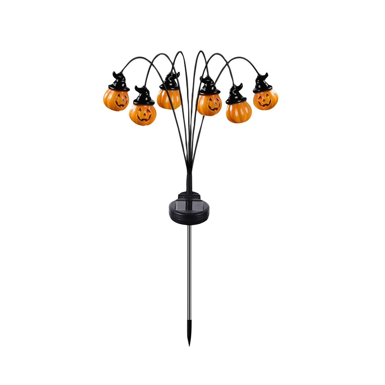 

Halloween Outdoor Solar Horror Lights Garden Courtyard Terrace Party Decoration Waterproof Halloween Path Lights One Size белый