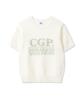 CGP (Women) Square Logo Short Sleeve Knit - Cream