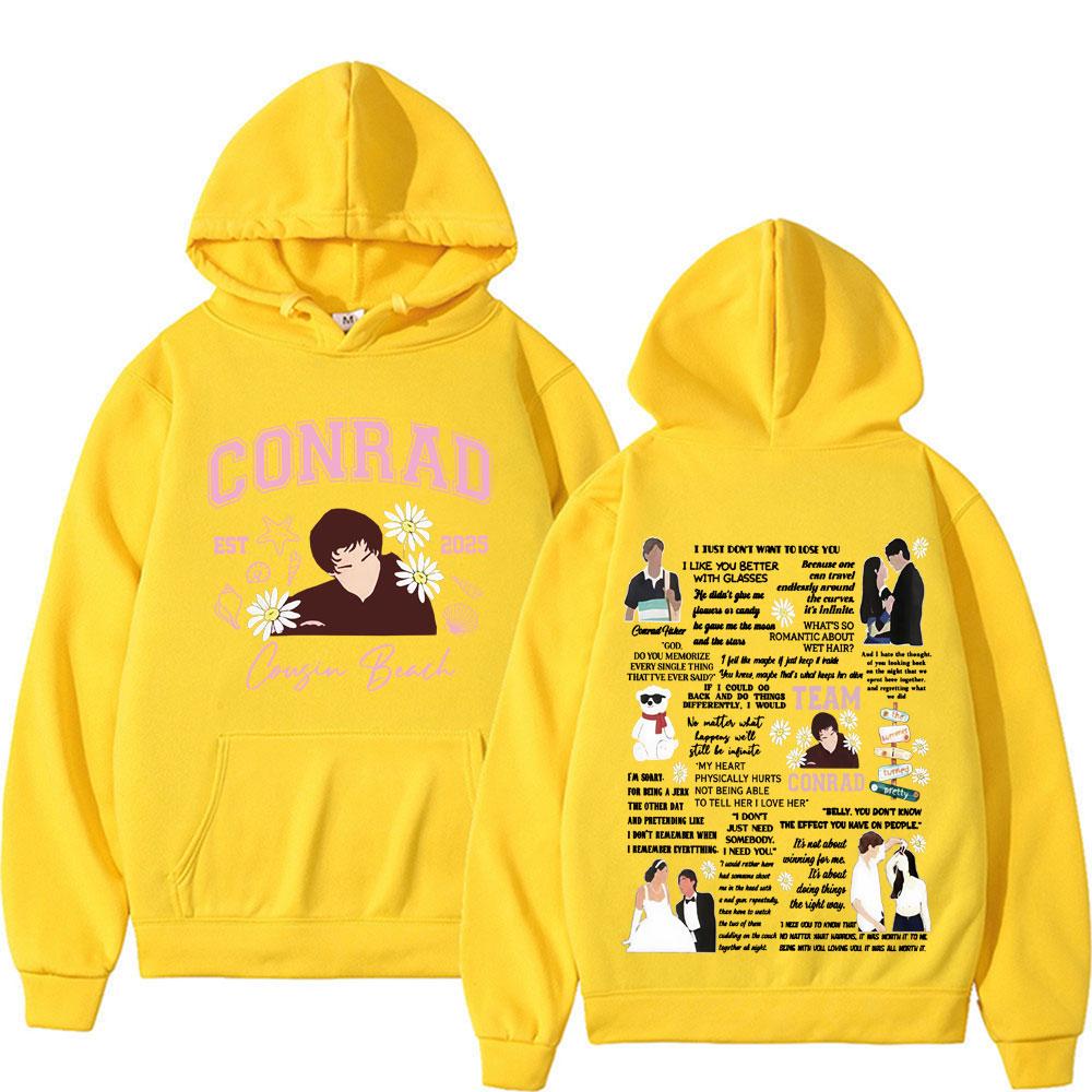 Unisex Woman'sTeam Conrad Cousins Beach Movie Y2k Hoodie The Summer I Turned Pretty Conrad Fisher Hooded Men Women Fashion Vintage Sweatshirts