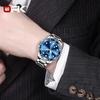 OPK Brand Steel Belt Single Calendar Luminous Waterproof Men's Quartz Watch 8118