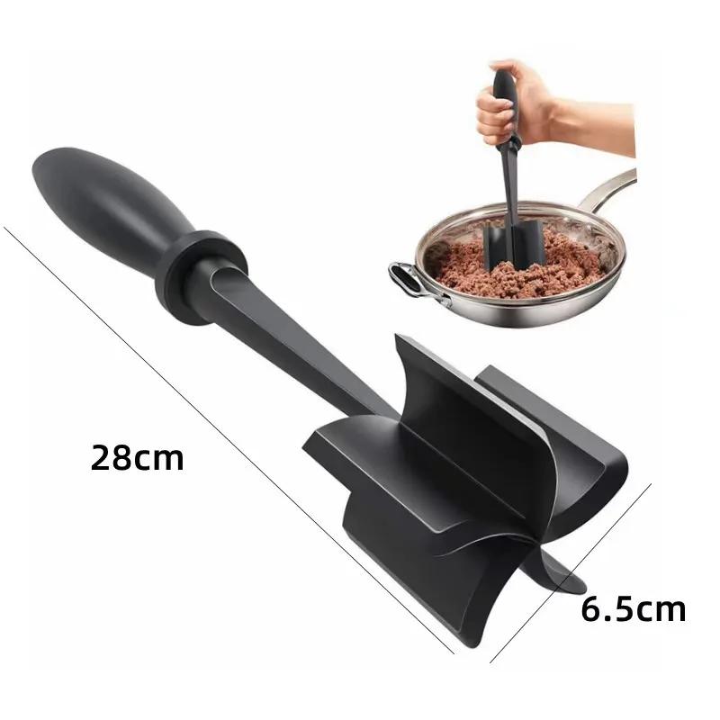 Fruit Salad Mixer Multifunctional Manual Mashed Potato Beef Meat Crusher Non-Stick Salad Masher Kitchen Mixing Rod Cooking Tools