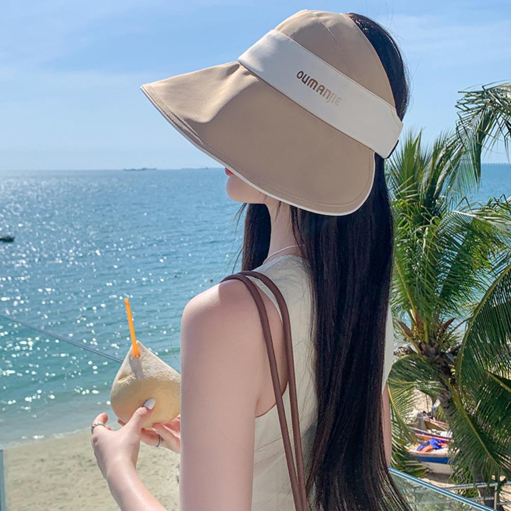 

Foldable Women Sun Visor Hat Wide Brim Sun Hat Four Seasons Bucket Hats Travel