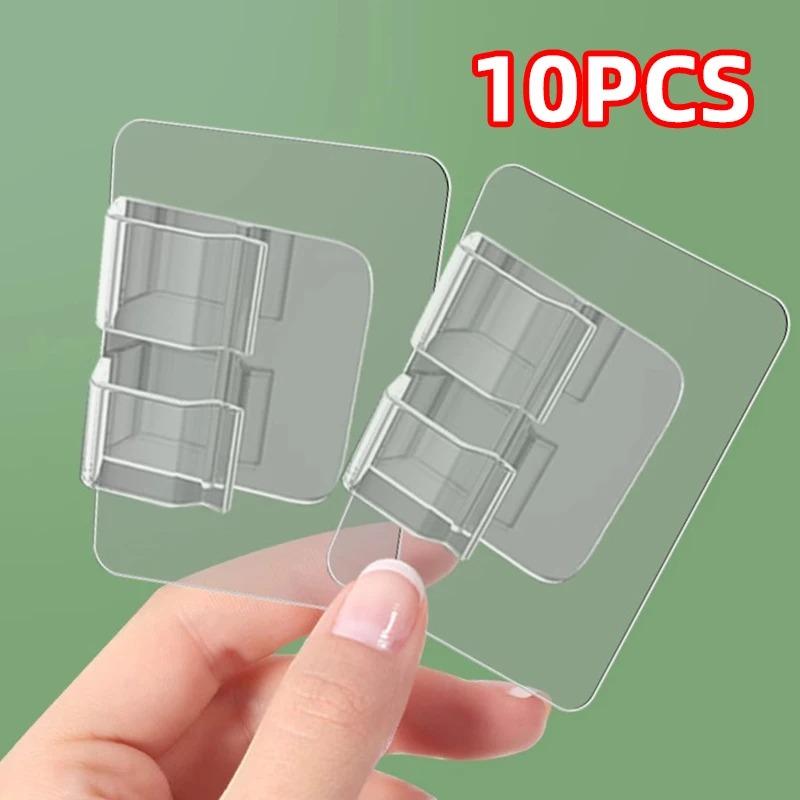 Klebehaken für Outdoor-Lichterketten-Clips, Transparente Starke Selbstklebende Haken für Zuhause, Badezimmer, Küche, Wandhaken