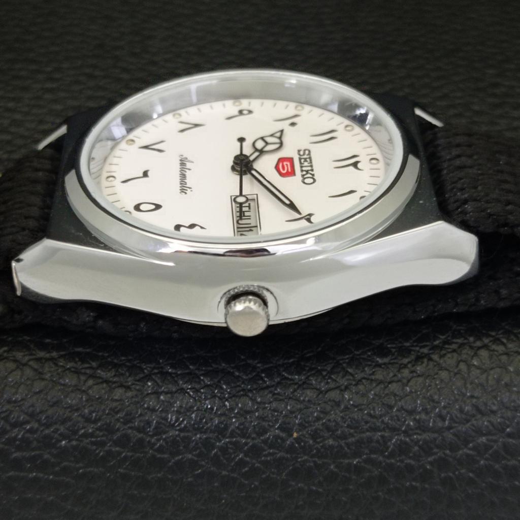 AUTOMATIC VINTAGE REFURBISHED SEIKO 5 JAPAN 6309A MENS WHITE WATCH a441398-4 Sk-a441398-1