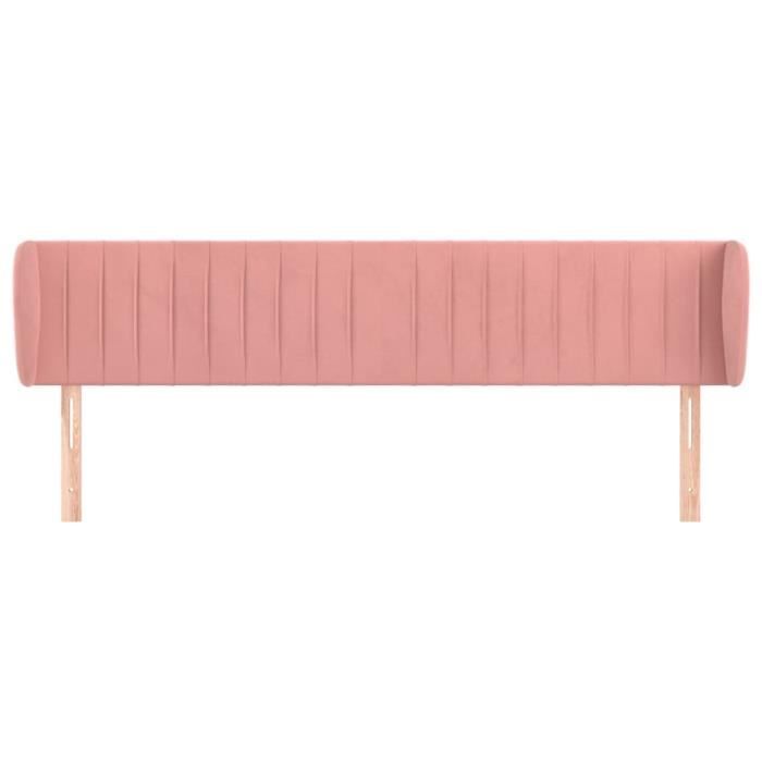 VidaXL Headboard with Ears Pink 183x23x78-88 Cm Velvet3117447