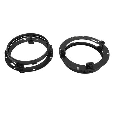 2 Stück Scheinwerfer-Halteringe für Wrangler JK 2007 bis 2018 7" Runder Scheinwerferring Scheinwerfer-Montagehalterung Halteblende Ring