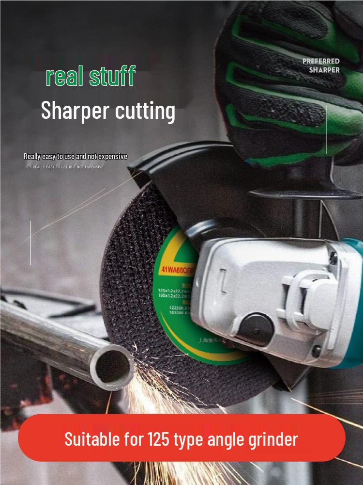 Dual-Use 125*3 Stainless Steel Cutting Disc & 125*1.2 Grinding Wheel for Angle Grinders
