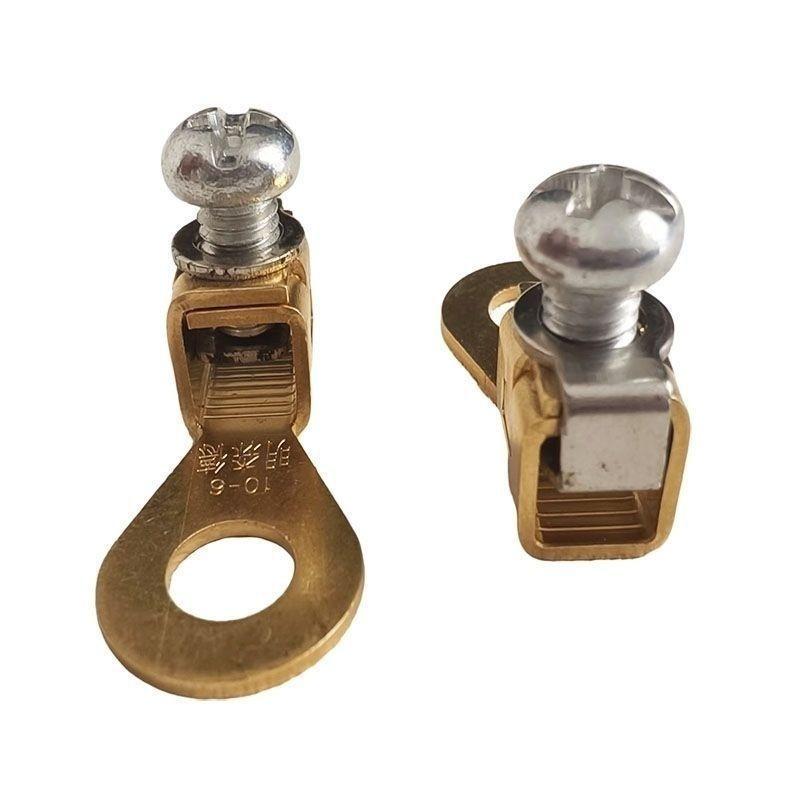 Brass Copper Wire Terminal Connectors Easy Installation Low Contact Resistance 1Pcs for Marine Boat Circuit Maintenance